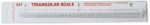 LINEX TRIANGLER SCALE RULER 0977
